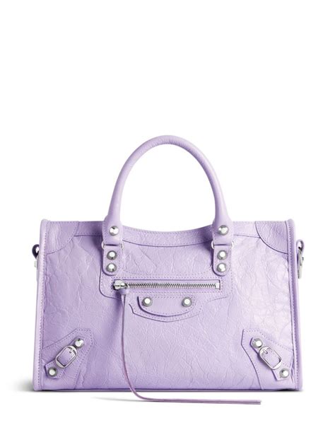 Balenciaga Small Le City Leather Tote Bag .